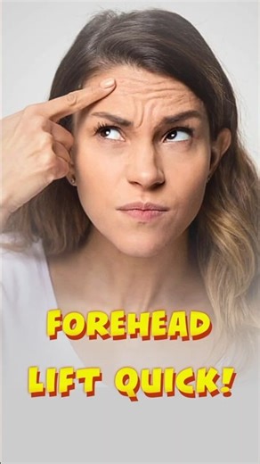 Day 1: Forehead Lift in 10 Seconds.#FaceYoga#ForeheadLift#ForeheadWrinkles#NaturalBotox#BrowLift