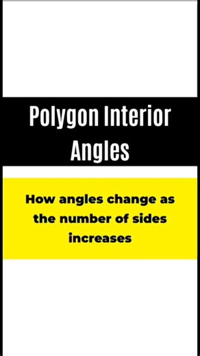 Polygon Interior Angles Explained | #shorts #education
