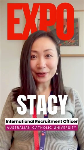 Stacy from Australian Catholic University is excited to meet you at the StudyNet Expo in Sydney! 📅 23th Sept 2025 | 1–5 PM Explore study & career pathways. Gain insights into scholarship opportunities and more. Save the date – your future starts here! #StudyNetExpo #ACU #Sydney | StudyNet Australia