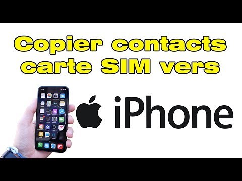 Comment recuperer contact carte SIM sur iPhone