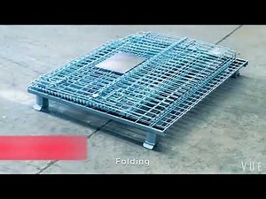 Folding Wire Mesh Container from HM Group