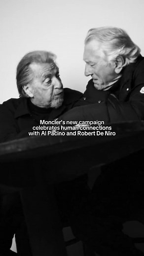 Al Pacino e Robert De Niro nel nuovo spot Moncler