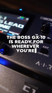 2.1K views | The new GX-10 is here ✨ Same powerful engine as the GX-100, now in a more compact package. From the stage to your home studio and everywhere in between, the GX-10 delivers pro tones with zero compromises. ️ 32 amps, 170 effects  Color touch display for easy tweaks ️ Multi-mode footswitches + expression pedal ⚡ USB audio for recording & practice Small size, massive possibilities. Ready to plug in and play? | BOSS | Facebook