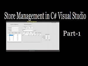 Store Management system in C# Visual studio Part 1 by Rohit programming zone