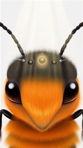 Honeybee के 5 Eyes! 🐝 कैसे मिलती है 360° Vision? | Amazing Bee Facts | #shorts