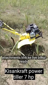 Kisankraft 7HP Power Tiller Full Demo 🔥 Ridger Wheels + Blade Kit | खेत की जुताई मशीन