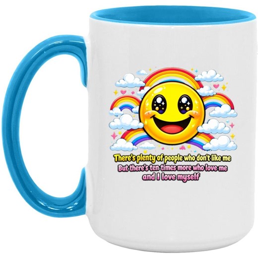 Happy Face Coffee Mug: Retro Smiley, Optimism, Positivity, 15oz Ceramic Cup - Etsy UK