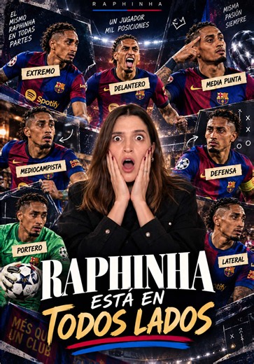 Raphinha está en todos lados 🤯 #juegodedoce #futbol #humor | la racha