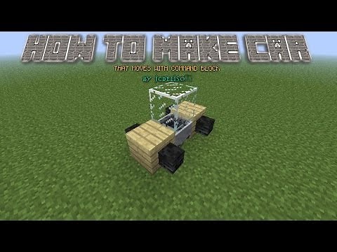 [1.8] How to Make a Car,Bus,Train in Minecraft That Move's