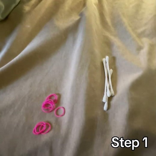 How to make a bow and arrow you need 10 rubber bands and four Q-tips￼ I think you guys know how to 🏹