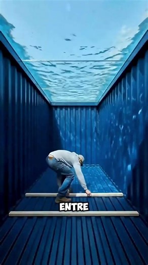 La pièce secrète intégrée dans un conteneur à l'intérieur de la Piscine.