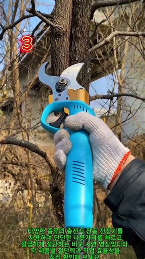 전동 전정가위 종류별 절단 성능 및 사용법 비교 #worker #process #gardentools #agriculture #orchard
