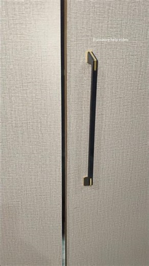 Wardrobe handle installation process 01#woodworking #furniturehelpvideo #diywoodworking