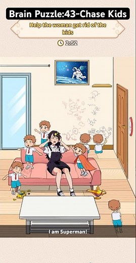 Brain Puzzle: Tricky Quest - Level 43 - Chase Kids