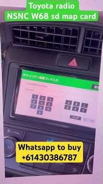 NSCN-W68 Map Navigation SD Card - English settings, Bluetooth, Music activated