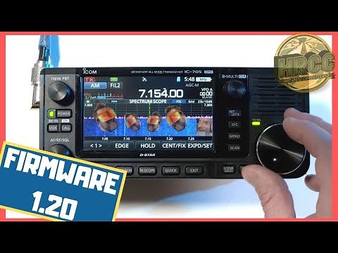 How to Setup New ICOM IC-705 Firmware and Features!