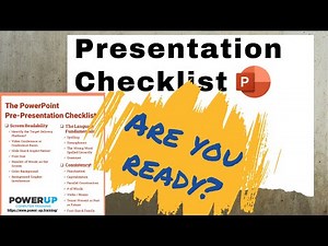 PowerPoint Presentation Checklist
