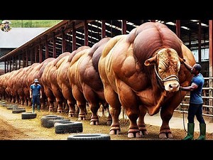 Super Lean Beef - Giant Cow Breed with Unbelievable Muscles - Farming Documentary