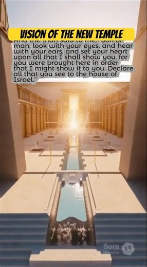 🛐 Vision of the New Temple in 10 Seconds (Ezekiel 40:4)