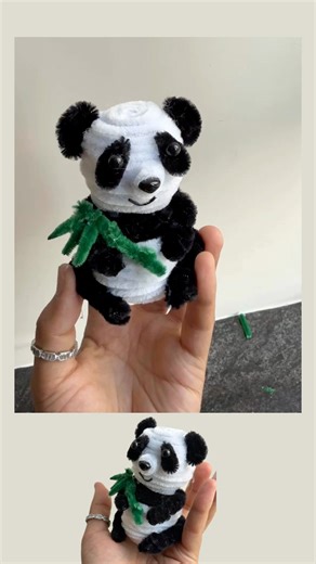 Fuzzy wire Panda 🐼 Tutorial 😉😉😉❤️❤️❤️ | Jonaliza B Farinas