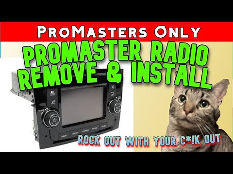 Ram Promaster: How to Remove and Install the Radio. Uconnect 5. Replace. Touch Screen. 2014 - 2021
