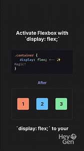 Learn CSS Flexbox in 30 Seconds! 💪 #frontend #flexbox #css #shorts