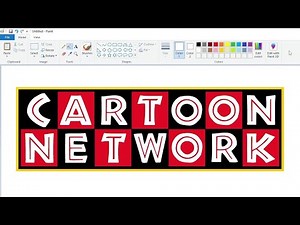 How to draw the Cartoon Network logo in Jurassic Park style using MS Paint