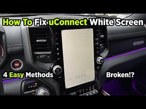 How to Fix RAM Uconnect White Screen | 4 Easy Methods That Work