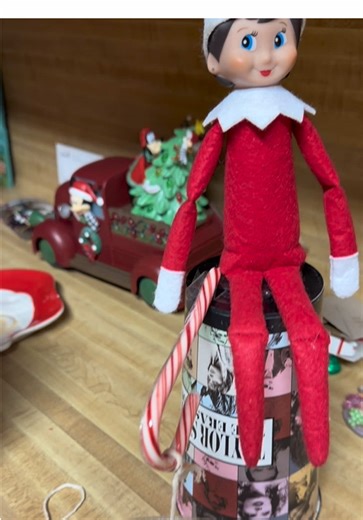 Day 19 of Elf on the Shelf 🎣 #elfontheshelf #elf #fishing #goldfish #christmas