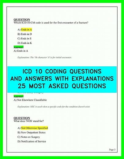 2026 ICD-10-CM Coding Exam Prep | 25 Most Asked Questions and Expert Explanations