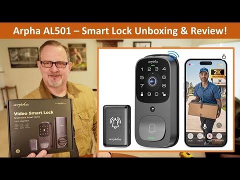 Arpha AL501 Smart Door Lock - Fingerprint & Touchscreen Keyless Entry Plus More! #diy #smarthome