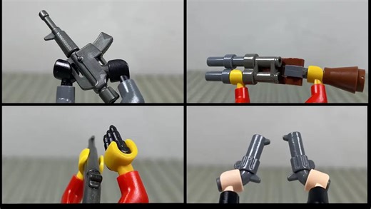 乐高第一人称定格动作武器测试 2 Lego first person stop motion weapons tests
