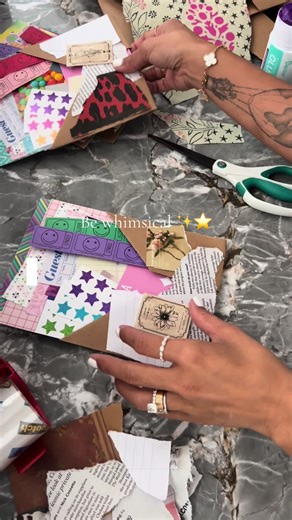 You heard it loud and clear. Be whimsy, b*tch ✨⭐️🤗 follow me on IG @AzTreasure_Finds to reserve your spot ◡̈ #AzJunkJournal #AzCrafts #Phoenix #scrapbooking #junkjournal