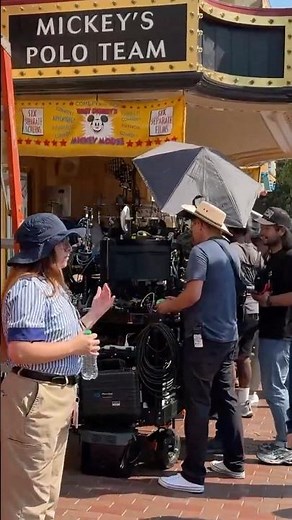 Disneyland 2025 Filming on Main Street USA Walking People Watching Main Street USA Walt Disney