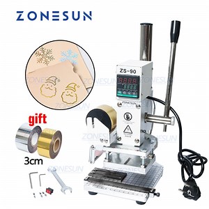 ZONESUN ZS90 Hot Foil Stamping Machine for Leather, Paper, PVC Cards