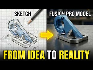 Fusion 360 From Zero | Beginner Step-by-Step Tutorial RIB Feature