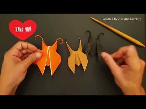 SIMPLE INSECT (origami tutorial) created by Adriano Mariani