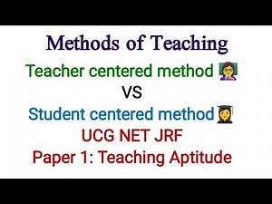 Teacher centered method and Learner centered method. Teaching method #teachingaptitude UGC NET JRF