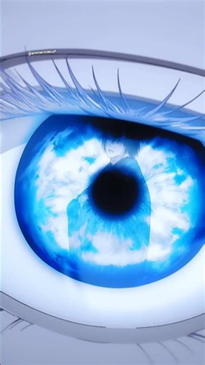 The baby gojo's eyes 👀👀 #anime #gojo #jujutsukaisen #shorts