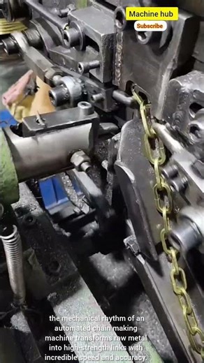Automated Chain Fabrication Process​​ the mesmerizing precision of moder automation#trending#viral