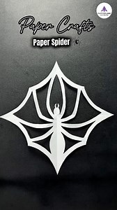 How to cut out a 3D Spider 🕷️ from paper EASY #vvvreview #origami #papercrafts #diy #spider | Vĩnh Hí