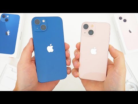 iPhone 13 / iPhone 13 Mini Unboxing, Hands-On & First Impressions! (Blue & Pink)