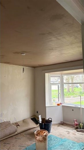 Artex ceiling? No problem! Overboarding and plastering is the perfect solution for a updated look
