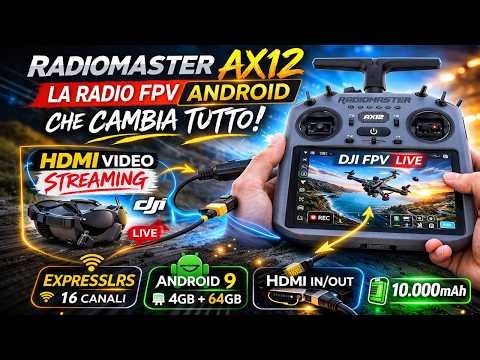 Radiomaster AX12: The Android FPV Radio That Can Do It All (HDMI Video, DJI Stream, Apps, and Exp...