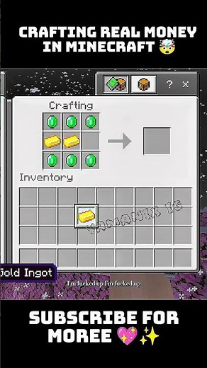 Crafting REAL Money in Minecraft! 🤯