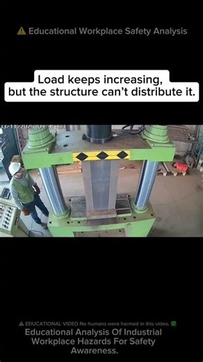 Hydraulic Press Test — The Plate Suddenly Buckles #shorts