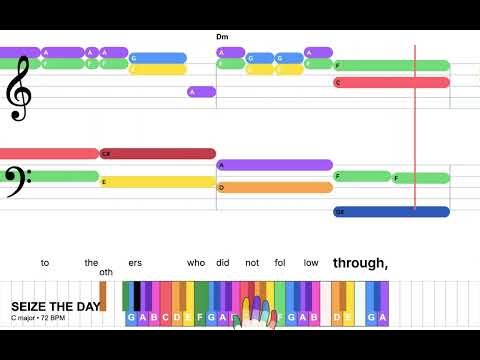 Seize The Day - Newsies The Musical | Very Easy Piano with lyrics