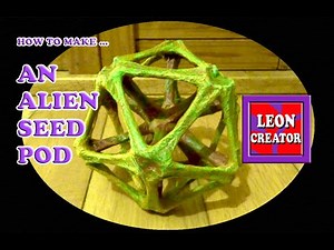 How to make an ALIEN SEED POD using COTTON WOOL BUDS!