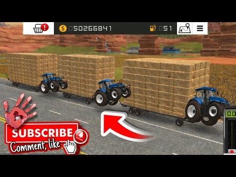 🚜 Farming Simulator | Heavy Hay Bale Transport Challenge with Tractors & Trailers #fs18