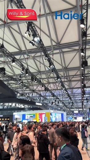 Willy & Sons x Haier @AWE 2024 Intelligent Evolution Infinite Possibilities Haier Group consists of the following, Haier, Casarte, Leader, GE Appliances, Fisher & Paykel, AQUA and Candy, and have the world's first smart home Scenario Brand, SAN YI NIAO. | Willy & Sons